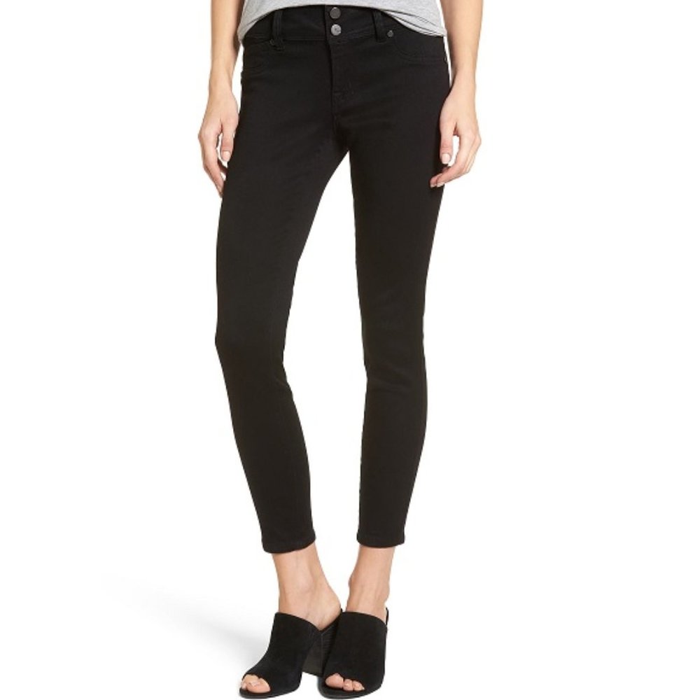 1822 Denim Blue Butter Mid-Rise Cropped Jeans  14